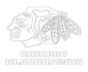 Printable chicago blackhawks logo nhl hockey sport1  coloring pages